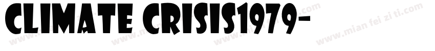 climate crisis1979字体转换
